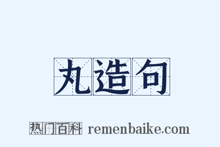 丸造句是什么意思的图片